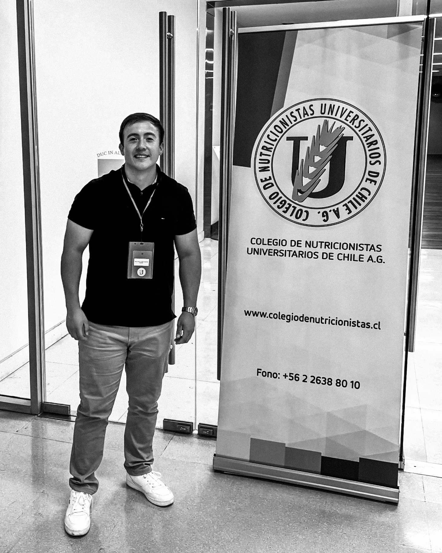 Mario en el Colegio de Nutricionistas Universitarios de Chile